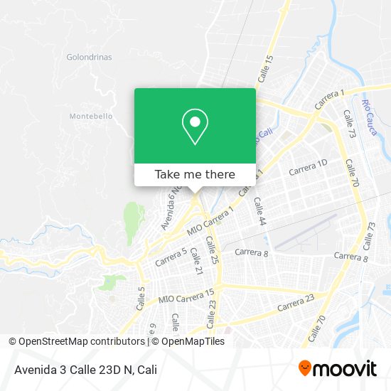 Mapa de Avenida 3 Calle 23D N