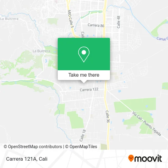 Carrera 121A map