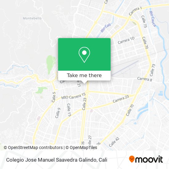 Mapa de Colegio Jose Manuel Saavedra Galindo