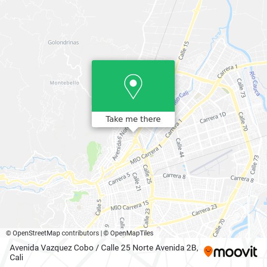 Avenida Vazquez Cobo / Calle 25 Norte Avenida 2B map