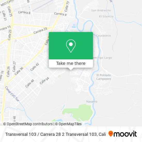 Transversal 103 / Carrera 28 2 Transversal 103 map