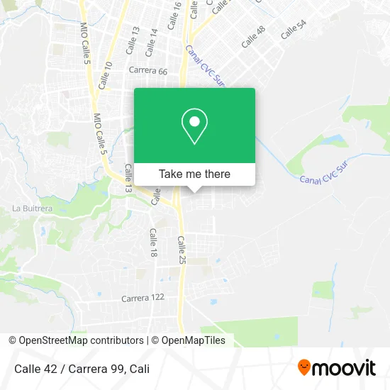 Mapa de Calle 42 / Carrera 99