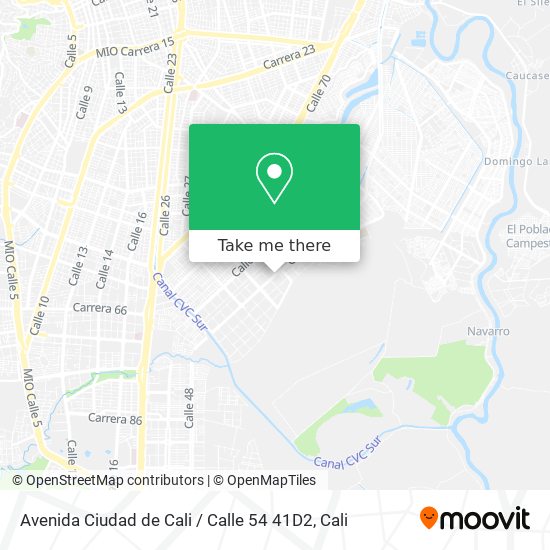 Avenida Ciudad de Cali / Calle 54 41D2 map