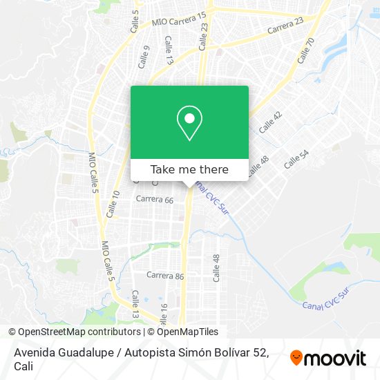 Mapa de Avenida Guadalupe / Autopista Simón Bolívar 52