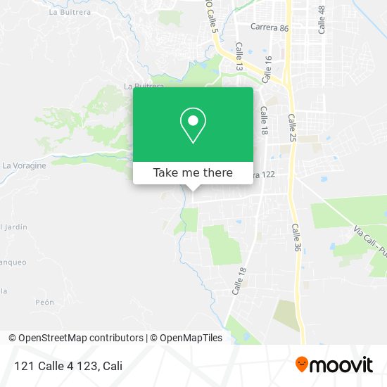 Mapa de 121 Calle 4 123
