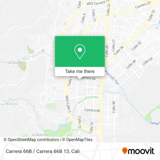 Carrera 66B / Carrera 66B 13 map