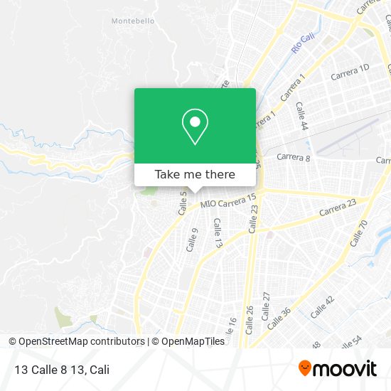 Mapa de 13 Calle 8 13