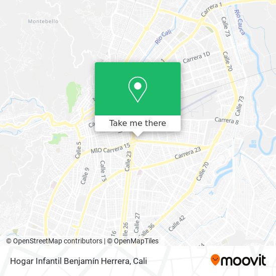 Hogar Infantil Benjamín Herrera map