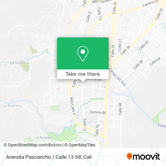 Avenida Pasoancho / Calle 13 68 map