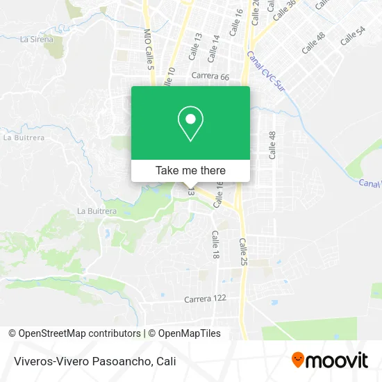Viveros-Vivero Pasoancho map