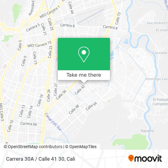 Carrera 30A / Calle 41 30 map