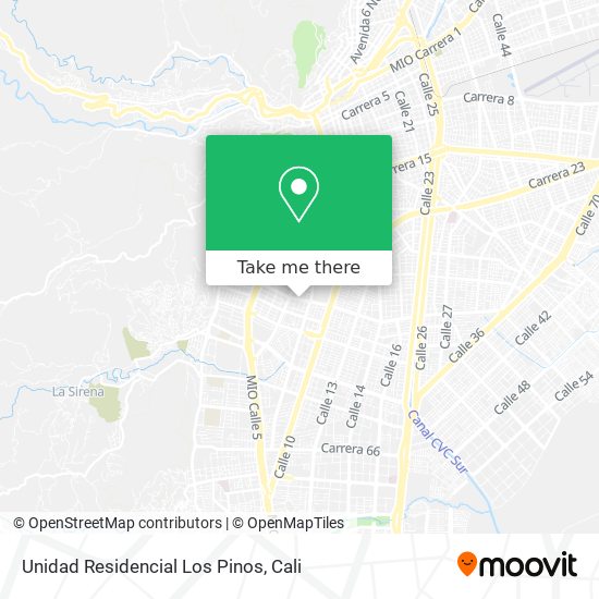 Unidad Residencial Los Pinos map