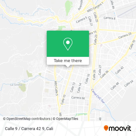 Mapa de Calle 9 / Carrera 42 9