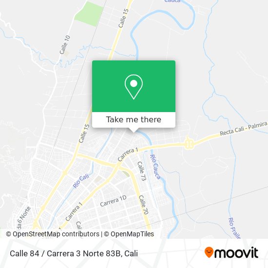 Calle 84 / Carrera 3 Norte 83B map