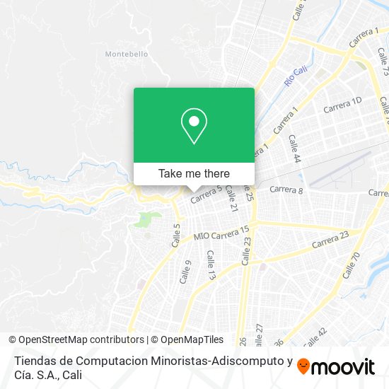 Mapa de Tiendas de Computacion Minoristas-Adiscomputo y Cía. S.A.