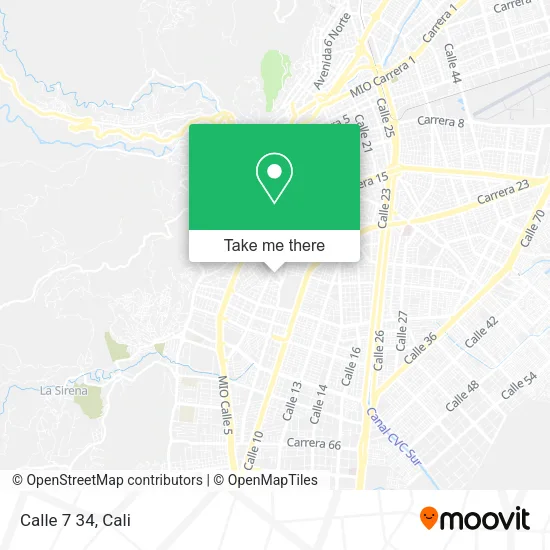 Calle 7 34 map