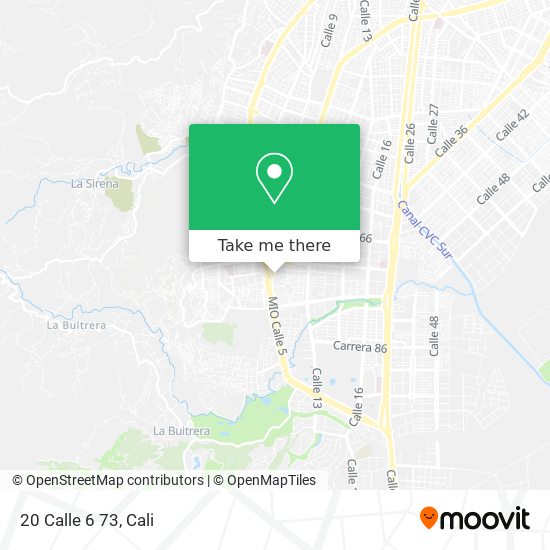 Mapa de 20 Calle 6 73