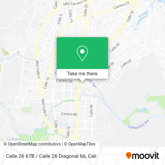 Calle 26 67B / Calle 26 Diagonal 66 map