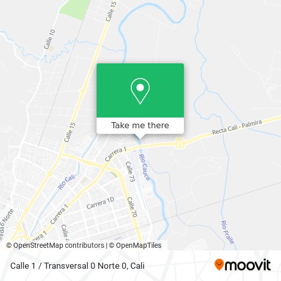 Calle 1 / Transversal 0 Norte 0 map