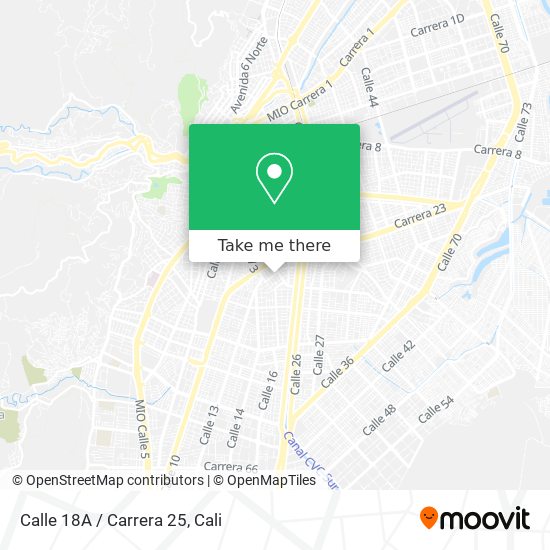 Calle 18A / Carrera 25 map