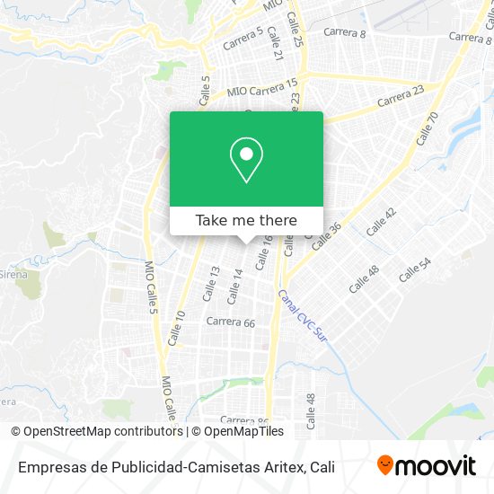 Empresas de Publicidad-Camisetas Aritex map