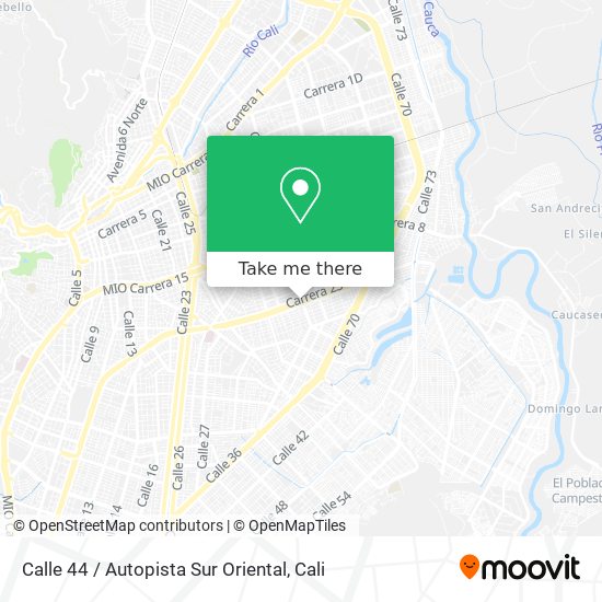 Calle 44 / Autopista Sur Oriental map