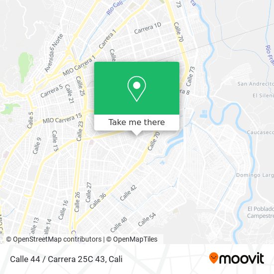 Mapa de Calle 44 / Carrera 25C 43