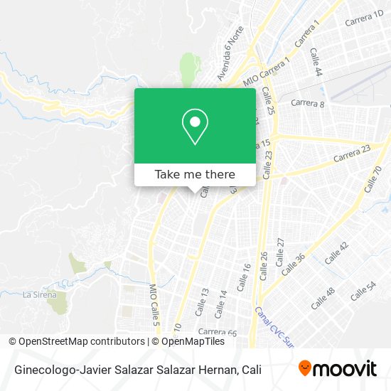 Mapa de Ginecologo-Javier Salazar Salazar Hernan