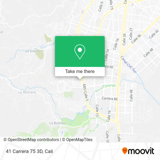41 Carrera 75 3D map