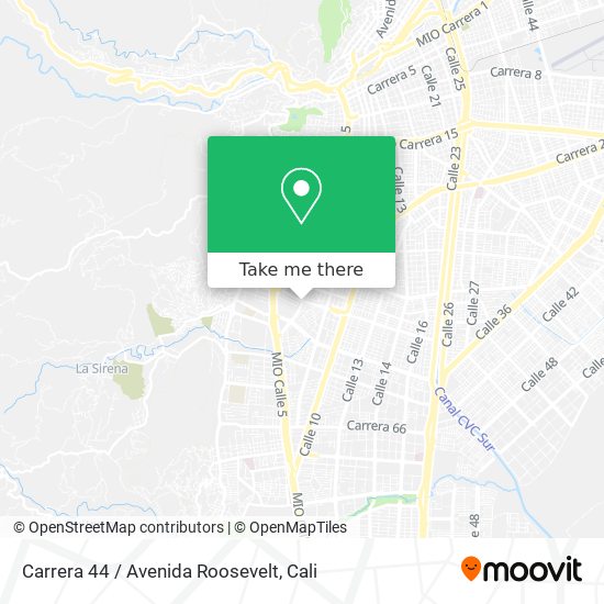 Carrera 44 / Avenida Roosevelt map