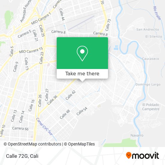 Calle 72G map