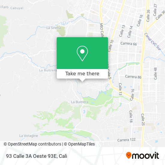 Mapa de 93 Calle 3A Oeste 93E