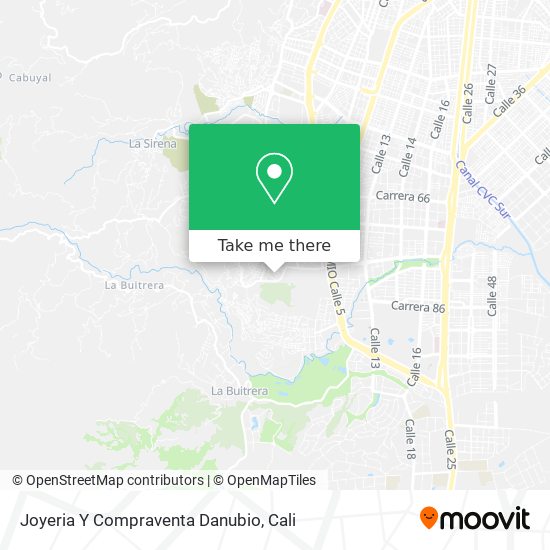 Mapa de Joyeria Y Compraventa Danubio