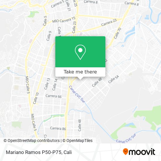 Mapa de Mariano Ramos P50-P75