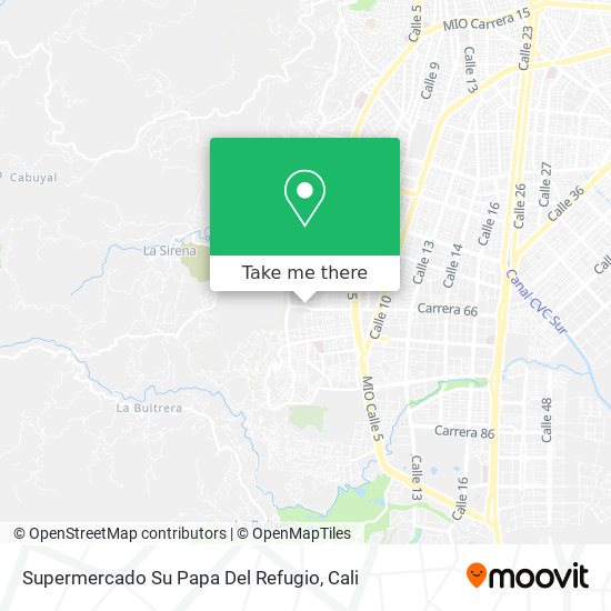 Supermercado Su Papa Del Refugio map