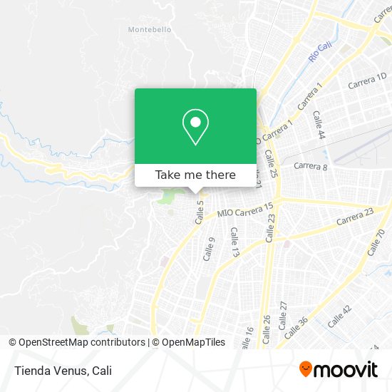 Tienda Venus map