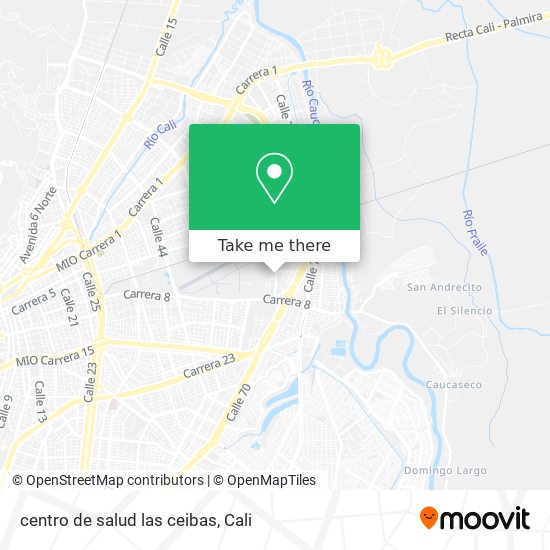 centro de salud las ceibas map