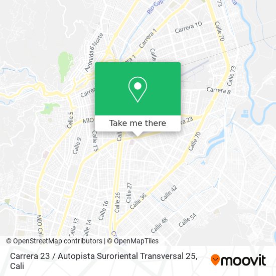 Carrera 23 / Autopista Suroriental Transversal 25 map