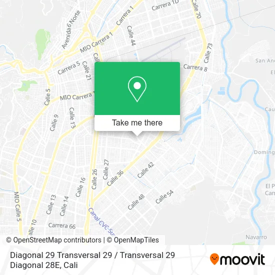 Diagonal 29 Transversal 29 / Transversal 29 Diagonal 28E map