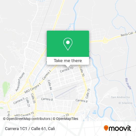 Mapa de Carrera 1C1 / Calle 61