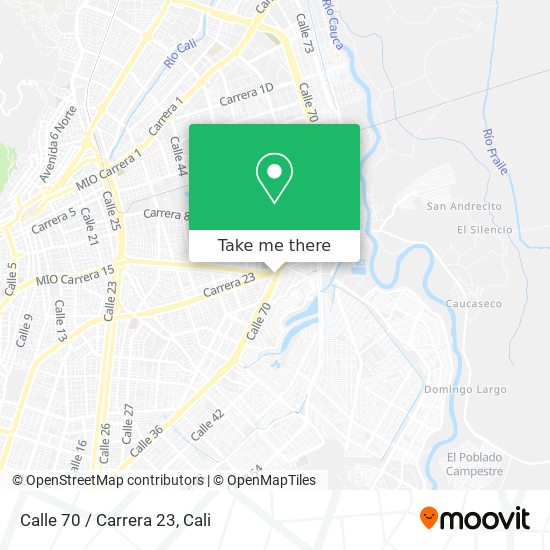 Mapa de Calle 70 / Carrera 23