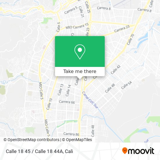Mapa de Calle 18 45 / Calle 18 44A