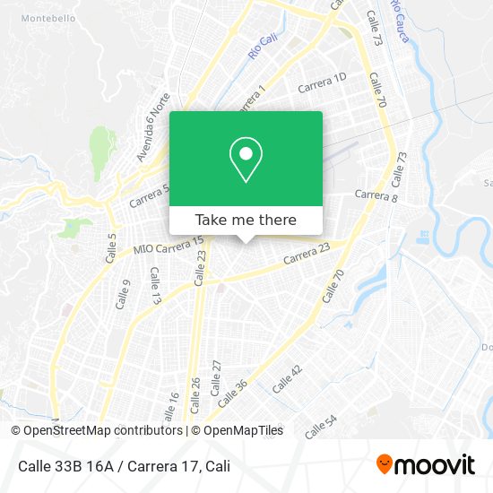 Calle 33B 16A / Carrera 17 map