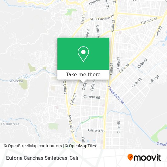 Euforia Canchas Sinteticas map
