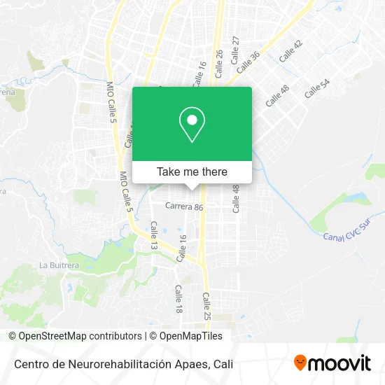 Mapa de Centro de Neurorehabilitación Apaes
