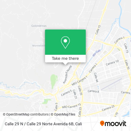 Mapa de Calle 29 N / Calle 29 Norte Avenida 6B