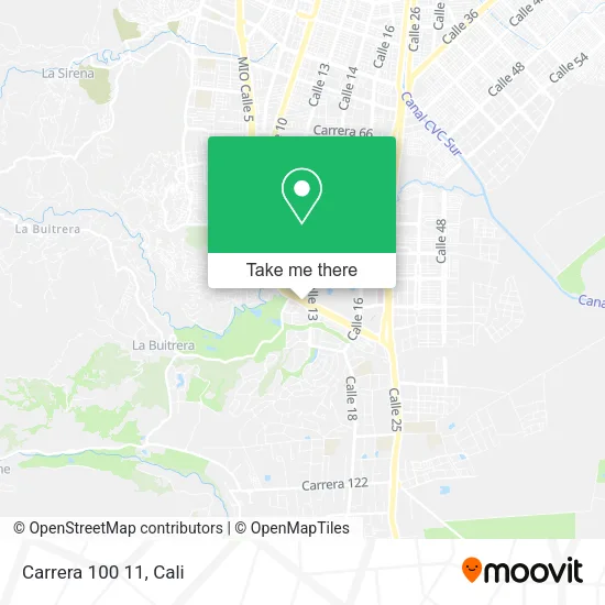 Carrera 100 11 map