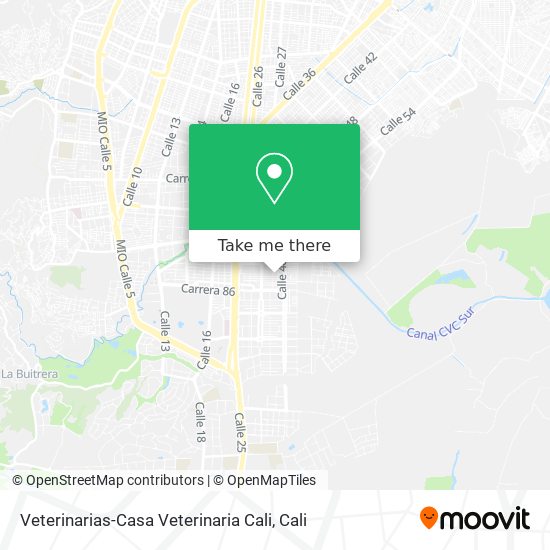 Mapa de Veterinarias-Casa Veterinaria Cali