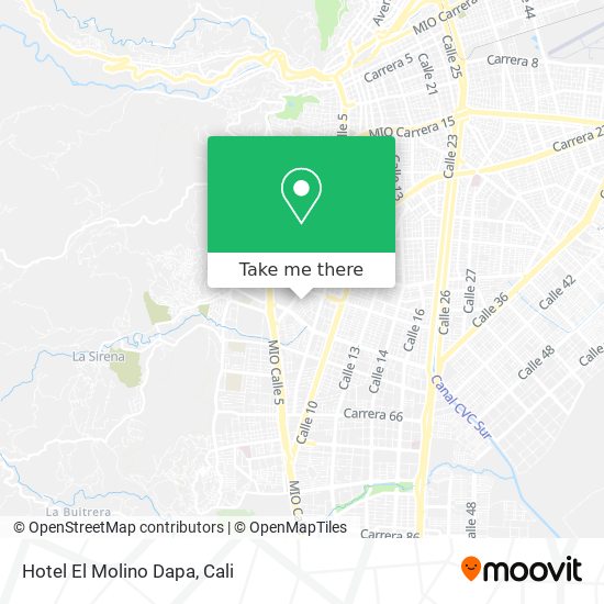 Mapa de Hotel El Molino Dapa