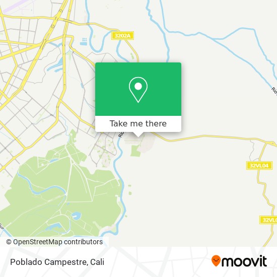 Mapa de Poblado Campestre